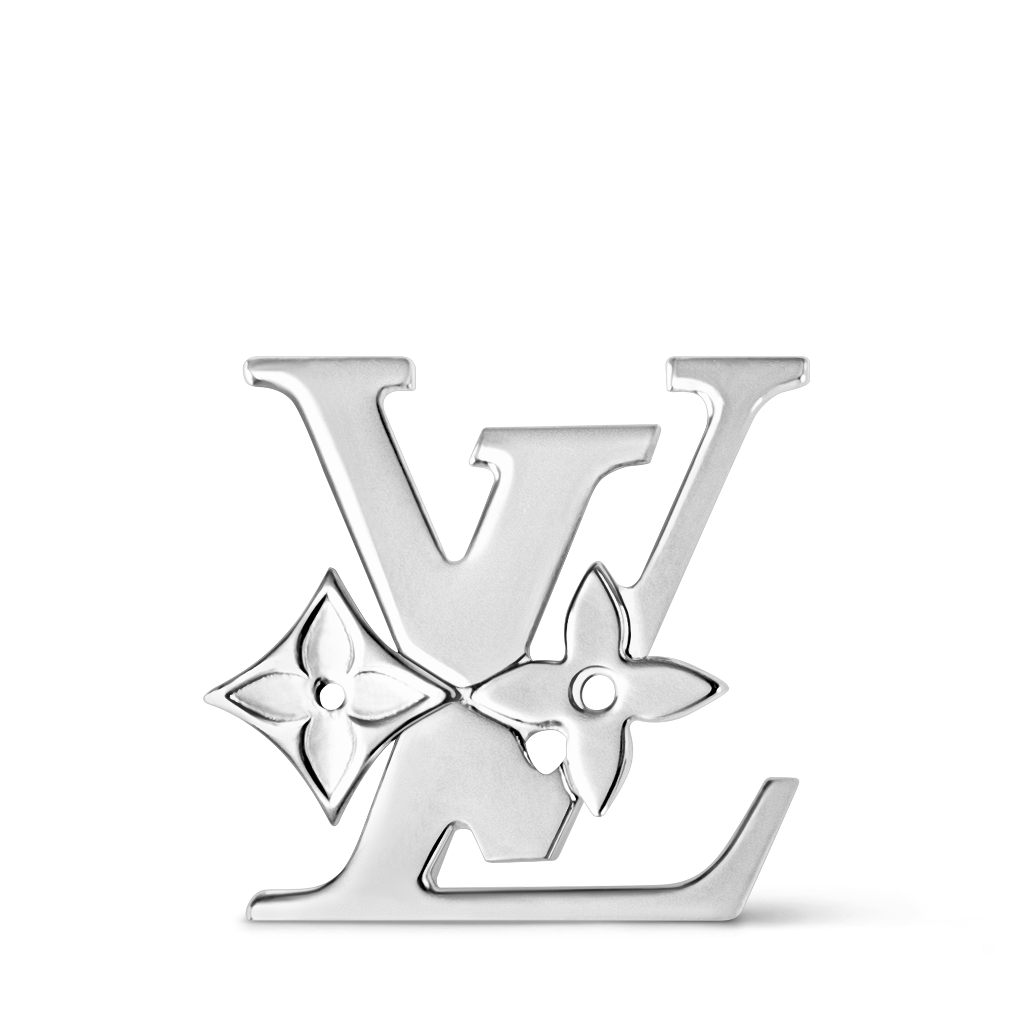 Monogram Row Brooch - Luxury All Fashion Jewelry - Fashion Jewelry